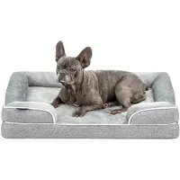 Lionto orthopedisch hondenbed, memoryfoam, antislip & wasbare hoes 89x63x17 cm