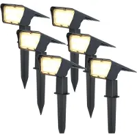 HOFTRONIC™ 6x Odessa LED Solar Tuinspot 3000K warm wit IP65 waterdicht