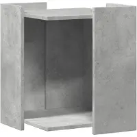 vidaXL Kattenbakkast 42x42x51 cm bewerkt hout betongrijs