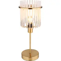 Globo Lighting Gouden tafellamp Gorley met glas Ø 15cm