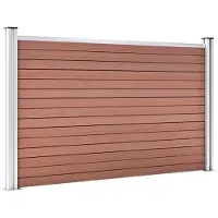 vidaXL Schutting 872x106 cm HKC bruin