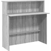 vidaXL Ontvangstbalie, grijs Sonoma, 100x50x103,5 cm, houtvezel