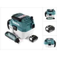 Makita DVC 750 LM1X3 accustofzuiger nat- en droogzuiger 18 V draagbaar + 1x 4,0 Ah accu - zonder accessoires, zonder oplader