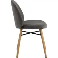 Ebuy24 Eetkamerstoel Sofie Grijs - Living- Set van 2