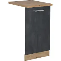 Vicco R-Line Vaatwasserfrontpaneel – 45 cm, WB Eik Zwart beton