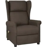 Syfax Massagestoel stof donkerbruin