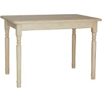Koma Tools Eettafel II, massief grenen, 110 × 80 cm, naturel gelakt