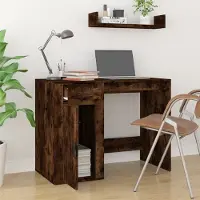 Prolenta Maison Exclusive - Bureau, gerookt eikenhout, 100x49x75 cm, houtvezelplaat