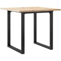 Syfax Eettafel O-frame 80x80x75,5 cm massief grenenhout en staal