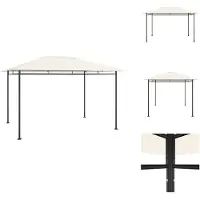 vidaXL Paviljoen 384x281x270 cm, crème, 180 g/m² - Paviljoenen & feesttenten