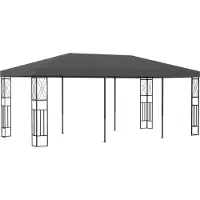 The Living Store De Living Store paviljoen, 3x6 meter, antraciet, met stoffen bekleding