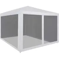 The Living Store De Living Store partytent met 4 mesh-zijwanden, afmetingen 3 x 3 meter