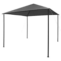 Syfax Prieel 180 g/m² 3x3 m stof en staal antraciet