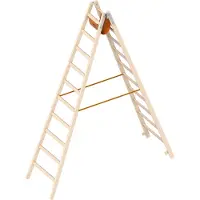 Layher 1038 houten steigertrap, 2x10 treden