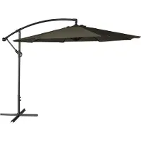 Happy Garden OAHU ronde parasol 3,50m diameter grijs