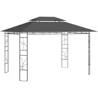 Syfax Prieel 160 g/m² 4x3x2,7 m antracietkleurig