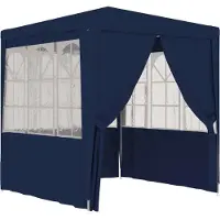 Syfax Partytent met zijwanden professioneel 90 g/m² 2,5x2,5 m blauw