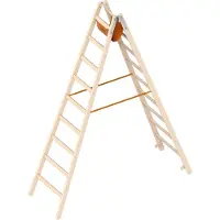 Layher 1038 houten steigertrap, 2x9 treden