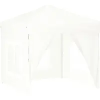 Syfax Partytent inklapbaar met zijwanden 2x2 m wit