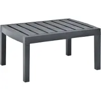 Prolenta Maison Exclusive - Tuintafel, antraciet, 78x55x38 cm, kunststof