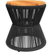 Syfax Salontafel met draad Ø 45x44 cm massief acaciahout