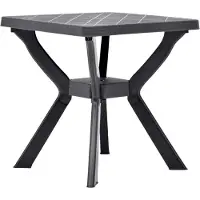 Syfax Bistrotafel 70x70x72 cm kunststof antraciet