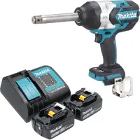 Makita DTW 1005 ST accu slagmoersleutel 18 V 1360 Nm 3/4" borstelloos + 2x oplaadbare accu 5.0 Ah + lader