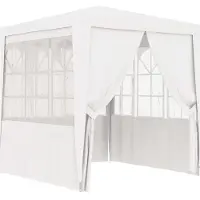 Syfax Partytent met zijwanden professioneel 90 g/m² 2x2 m wit
