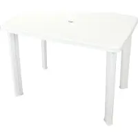 Syfax Tuintafel 101x68x72 cm kunststof wit