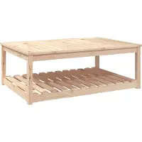 Syfax Tuintafel 121x82,5x45 cm massief grenenhout