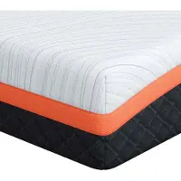 Syfax Matras Wit en zwart 140 x 200 cm Jacquard stof