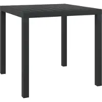 Syfax Tuintafel 80x80x74 cm aluminium en HKC zwart