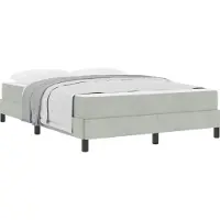 Syfax Boxspringbed met matras Lichtgrijs 160 x 210 cm Stof