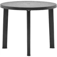 Prolenta Maison Exclusive - Tuintafel, antraciet, 89 cm, kunststof