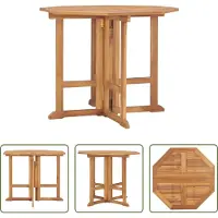 The Living Store : Klapbare tuintafel, 90x90x75 cm, massief teakhout