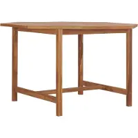 Syfax Tuintafel 110x110x75 cm massief teakhout