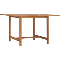 Syfax Tuintafel 110x110x75 cm massief teakhout