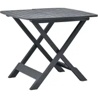 Syfax Tuintafel inklapbaar 79x72x70 cm kunststof antraciet