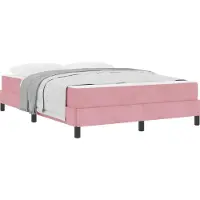Syfax Boxspringbed met matras Roze 160 x 210 cm Stof