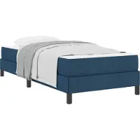 vidaXL Boxspring bed met matras Blauw 80 x 200 cm Stof