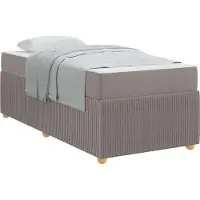 vidaXL Bedframe Taupe 100 x 200 cm Stof