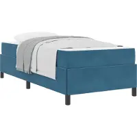 vidaXL Bedframe Donkerblauw 100 x 200 cm Stof