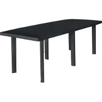 Syfax Tuintafel 216x90x72 cm kunststof antraciet