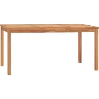 Syfax Tuintafel 160x80x77 cm massief teakhout