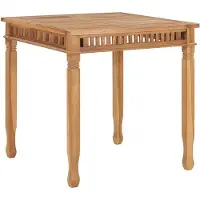 Syfax Tuintafel 80x80x80 cm massief teakhout