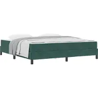 vidaXL Boxspring bed met matras Donkergroen 180 x 220 cm Stof