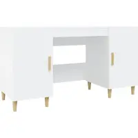 Syfax Bureau 140x50x75 cm bewerkt hout wit