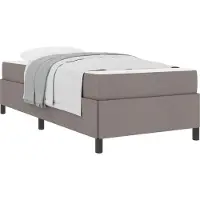 vidaXL Boxspring bed Taupe 80 x 200 cm Stof