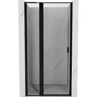 Mexen Mist L draaideur links doucheruimte 105 , zwart frame, zwart - 8A4L-105-000-70-70-L