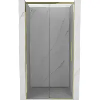Mexen Rox schuifdouchedeur 115 , transparant, goud - 8C2-115-000-50-00